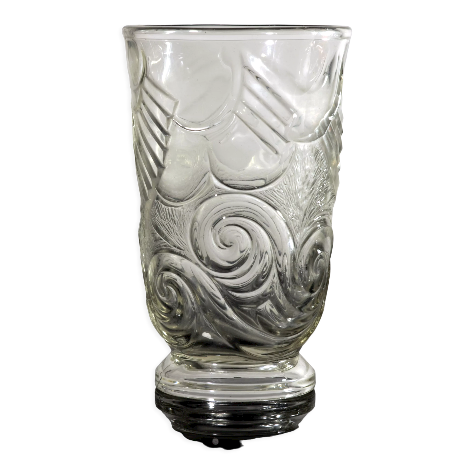 Pressed glass vase