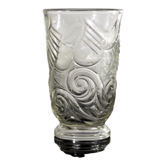 Pressed glass vase