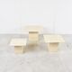 Vintage travertine nesting tables or side tables, 1970s