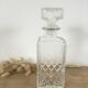 Moulded glass whisky decanter