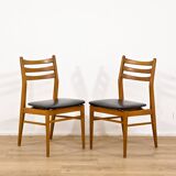 Scandinavian dining set, extendable table + six chairs - 197