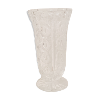 Vase en verre et cristal taillé, art déco