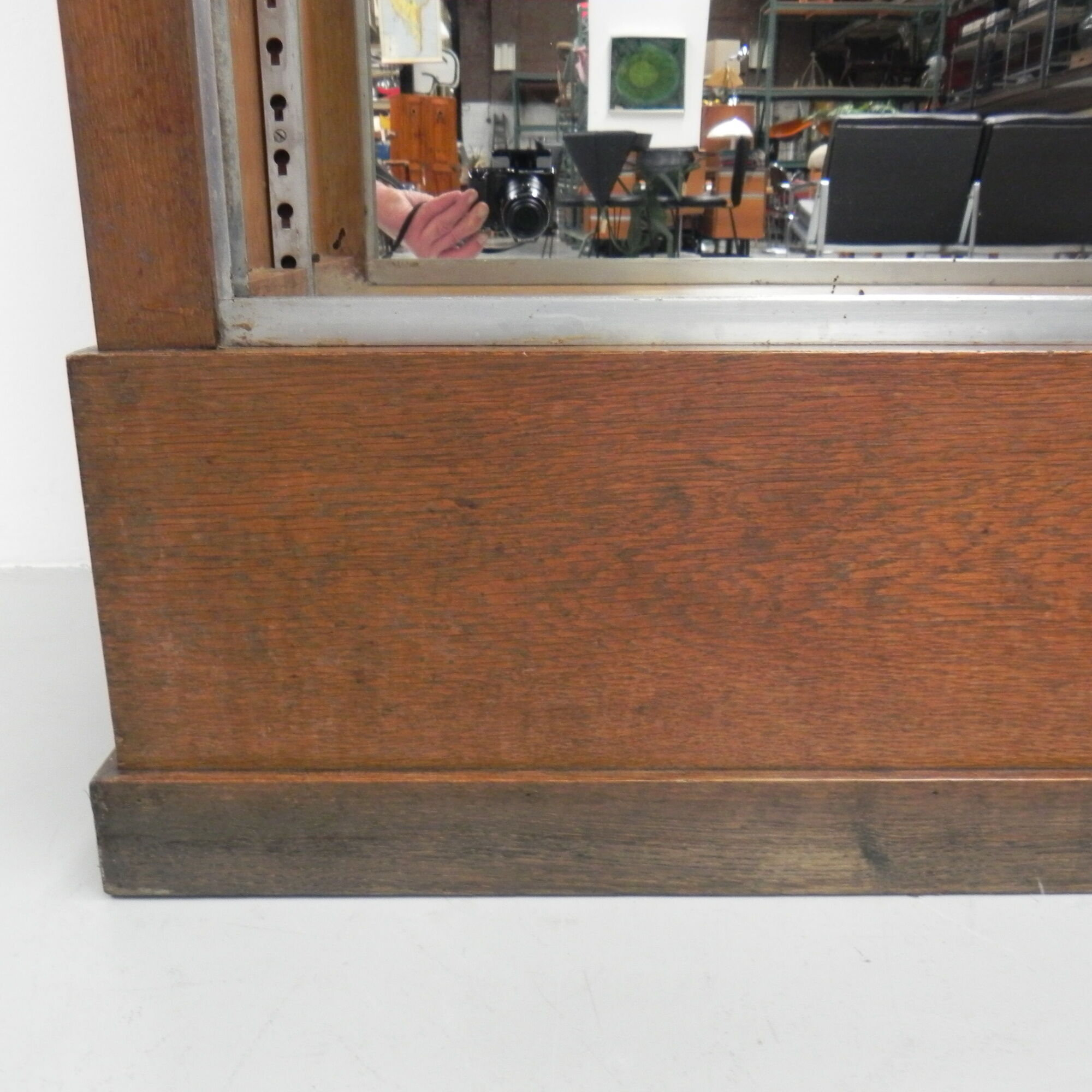Large display cabinet with 2 sliding glass doors
