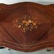 Fiddled middle table - louis xv style - marquetry and veneer wood