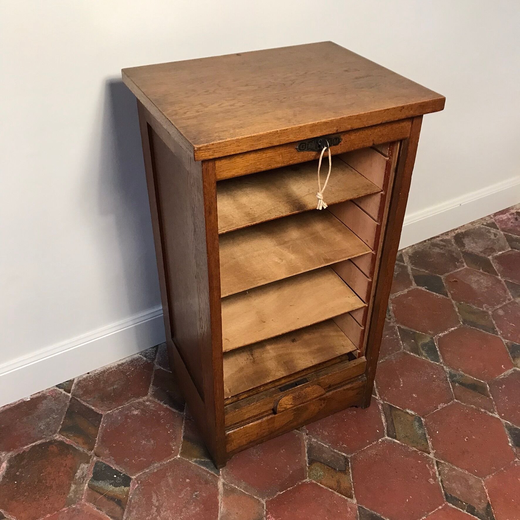 Vintage curtain cabinet 1940
