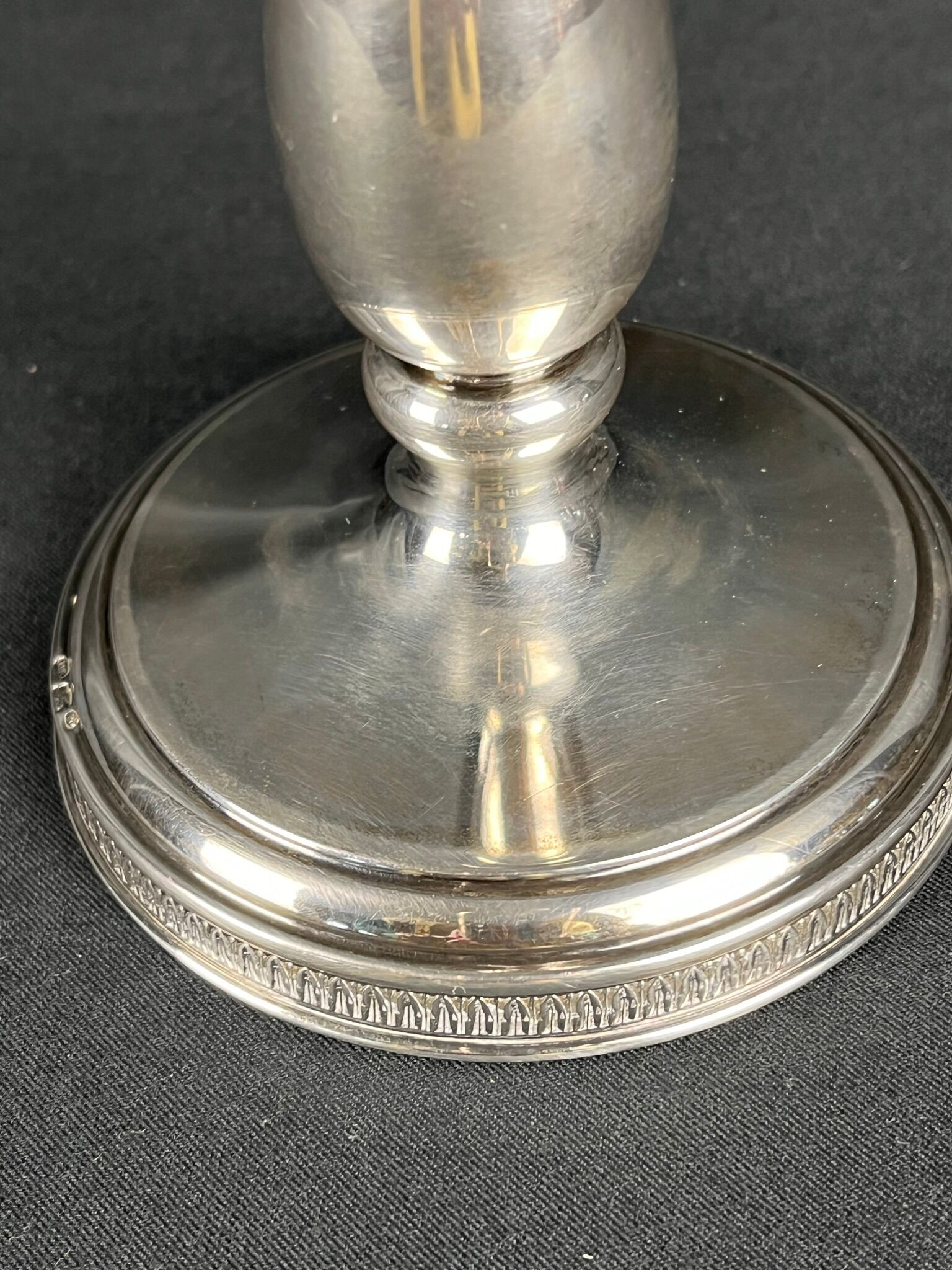 silver torch, hallmarked early 20th century