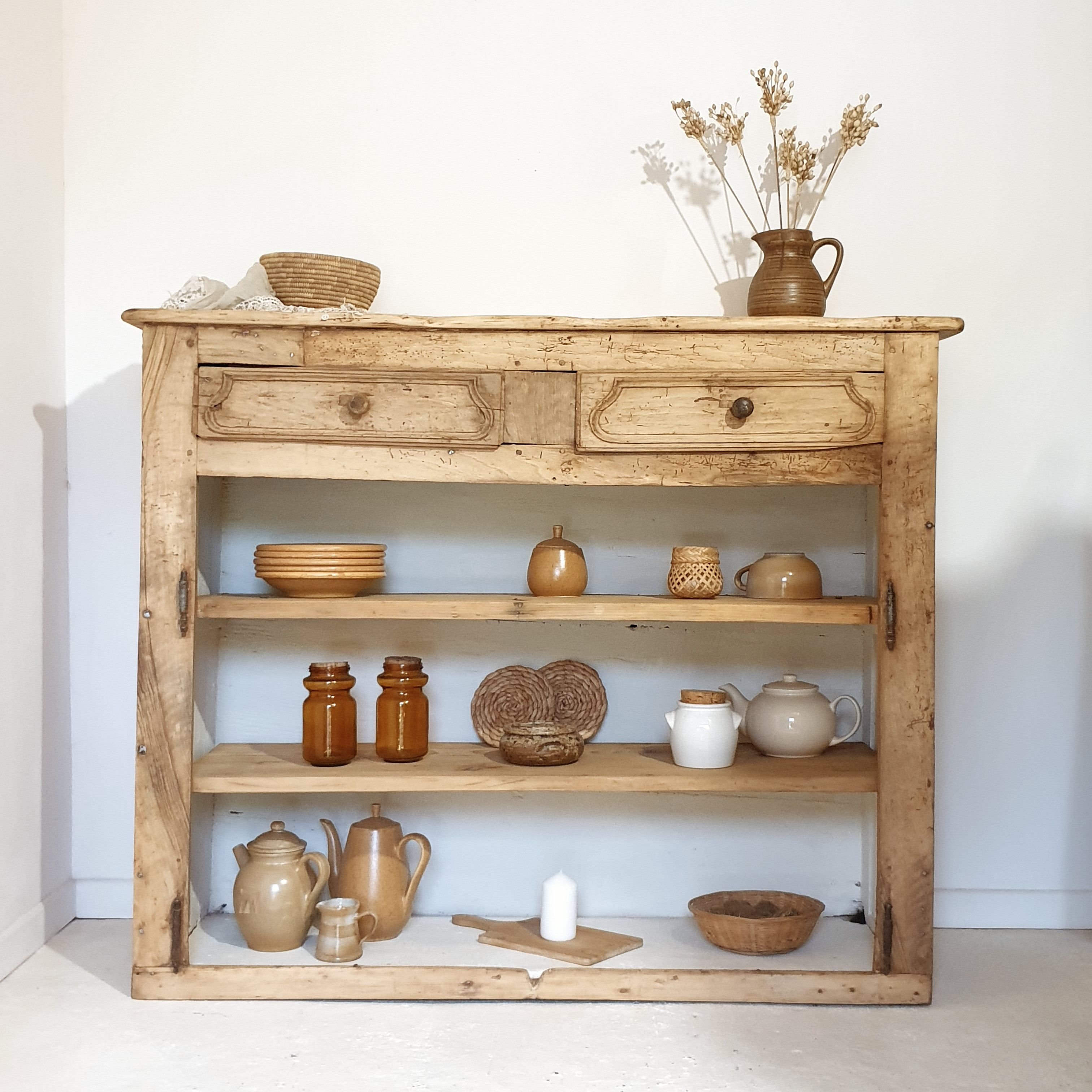 Old Buffet dressered raw wood