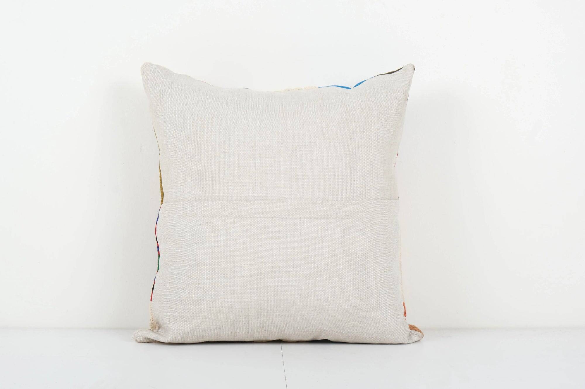 Vintage embroidered cushion cover 46x48 cm