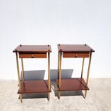 Pair bedside tables 1950