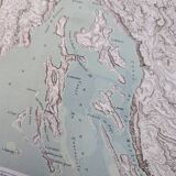 Kvarner Bay, Croatia. Original map printed in 1878.