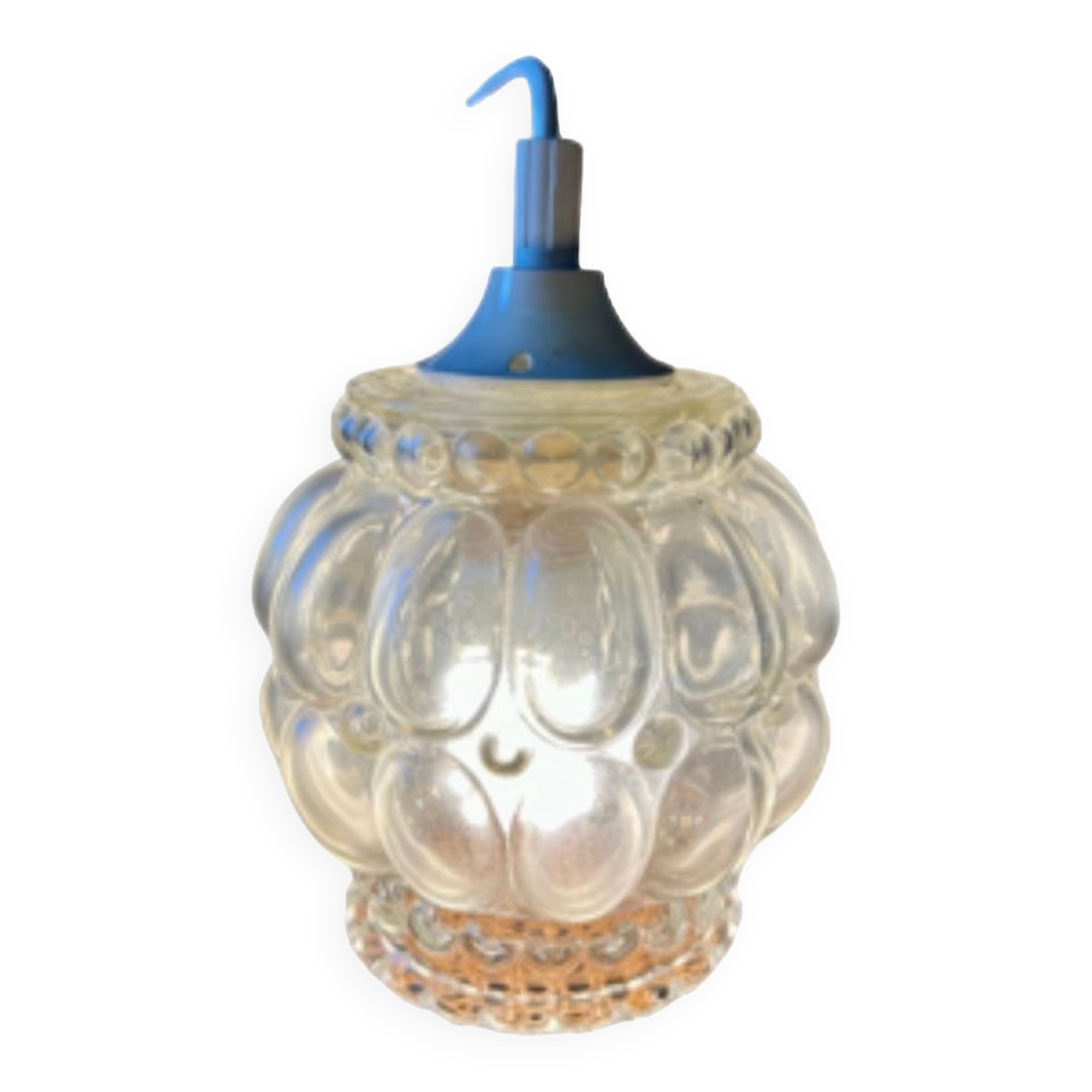 Vintage bubble glass pendant light