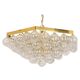 Extra-large glass Tulip chandelier by Kaiser, Germany, 1960s.