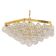Extra-large glass Tulip chandelier by Kaiser, Germany, 1960s.