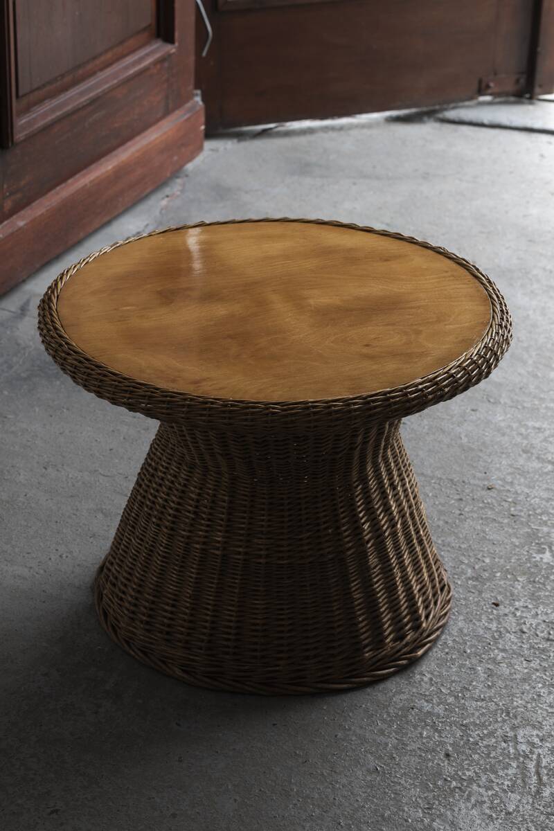 Side table, rattan, 1960s
