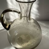 Bubble glass carafe