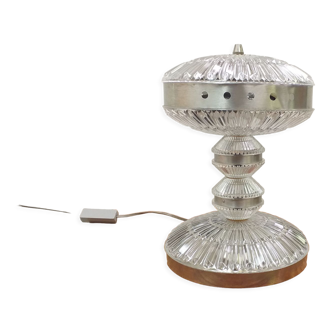 1970 Glass table lamp, Czechoslovakia