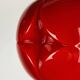 Pair of artichoke glass pendants in red by Peill and Putzler 1960