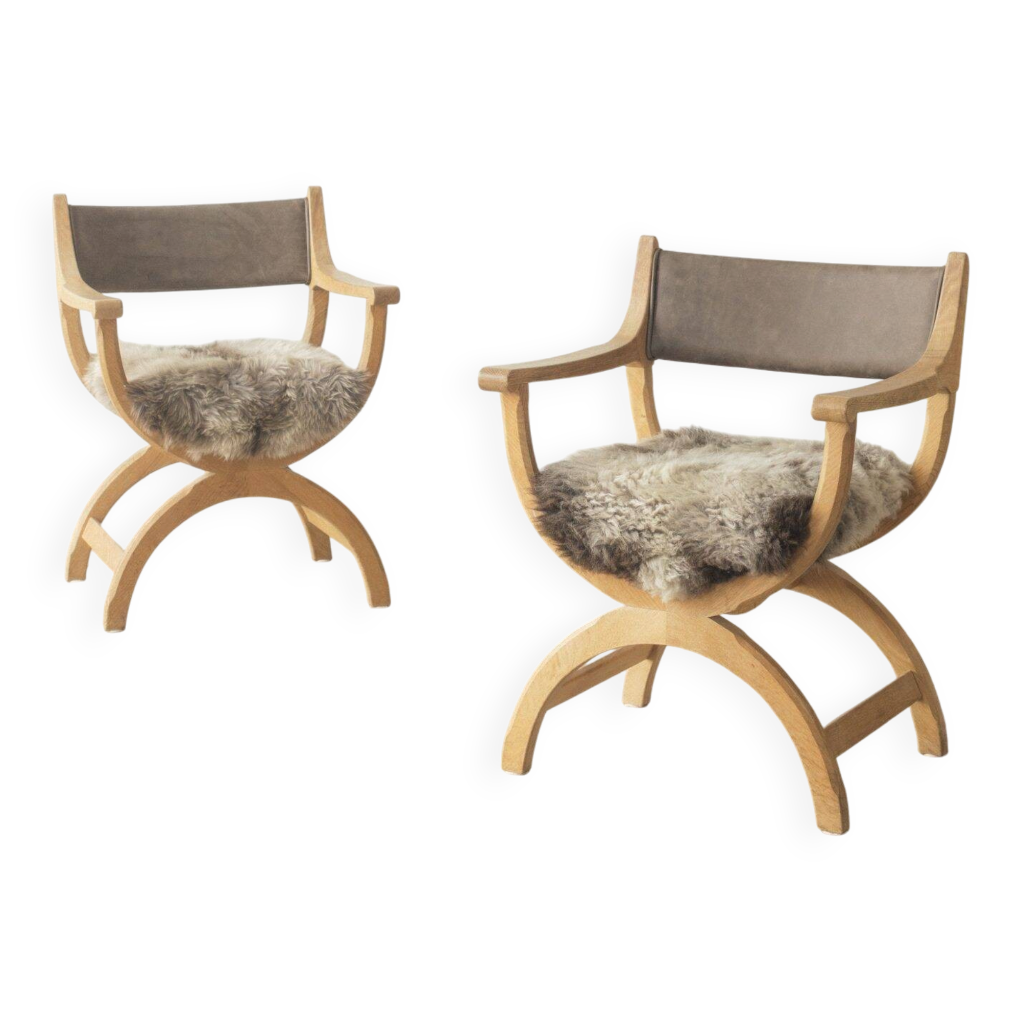 Henning Kjærnulf kurul, dining chair (pair)