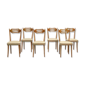 6 chaises de salle à manger italiennes