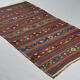 Anatolian handmade kilim rug 244 cm x 132 cm