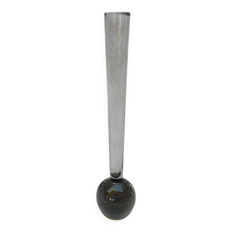 Murano soliflore vase - Bubble foot - H 24.5 cm