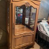 Vintage silver china cabinet display case