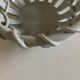 Woven basket in glazed earthenware centerpiece 1960 Provence