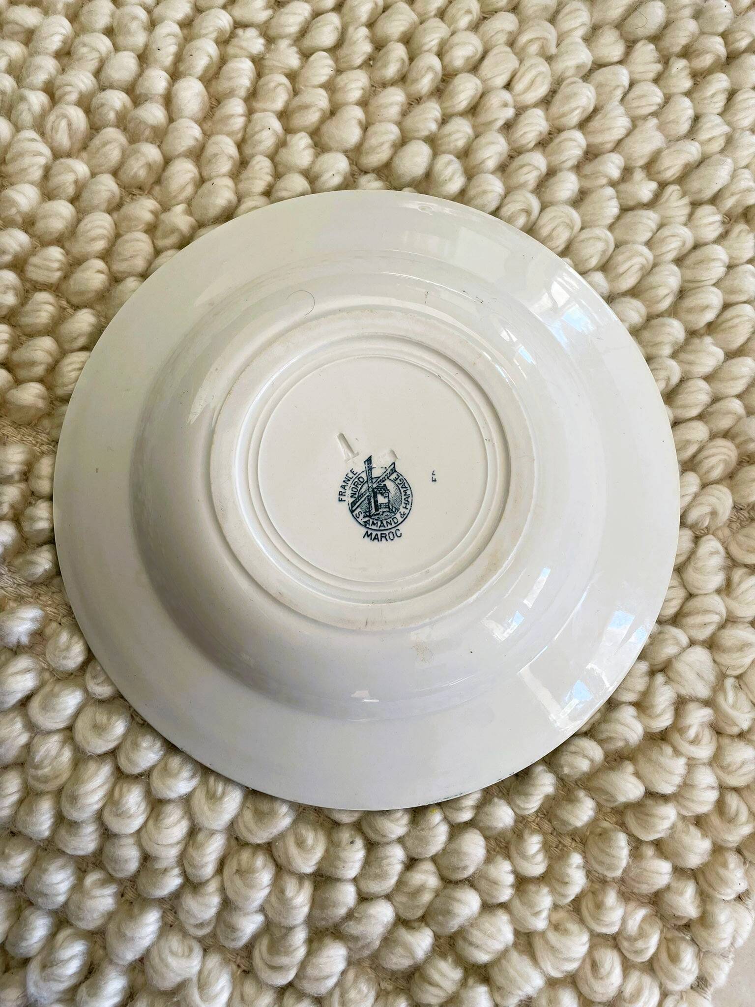 Lot of 6 ironstone plates (Morocco series)