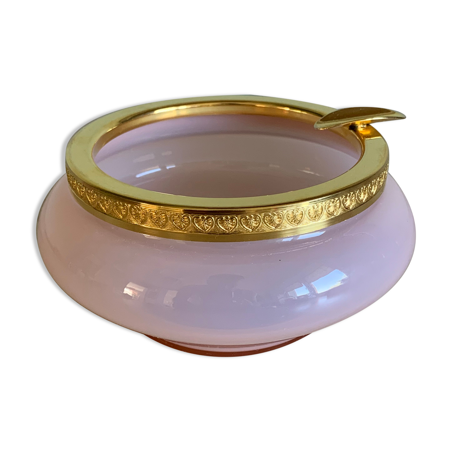 Vintage opaline glass ashtray