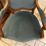 Louis Philippe armchair in walnut