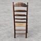 Early 20th century handcrafted and carved highback / ladder back chairs /