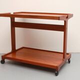 1970s serving trolley in teak