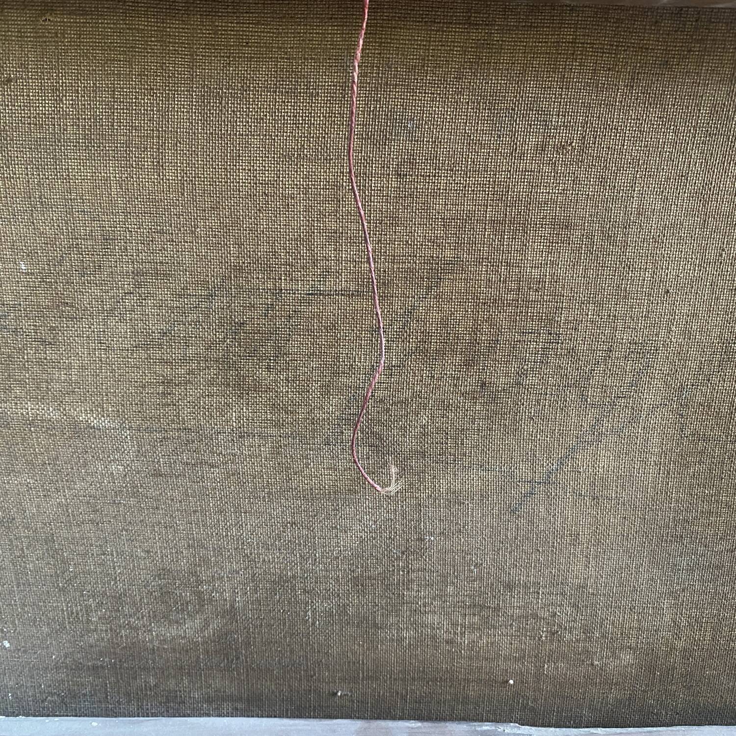 Early 20th century painting "Profile of a young girl"