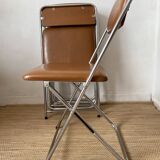 Vintage chrome folding chairs