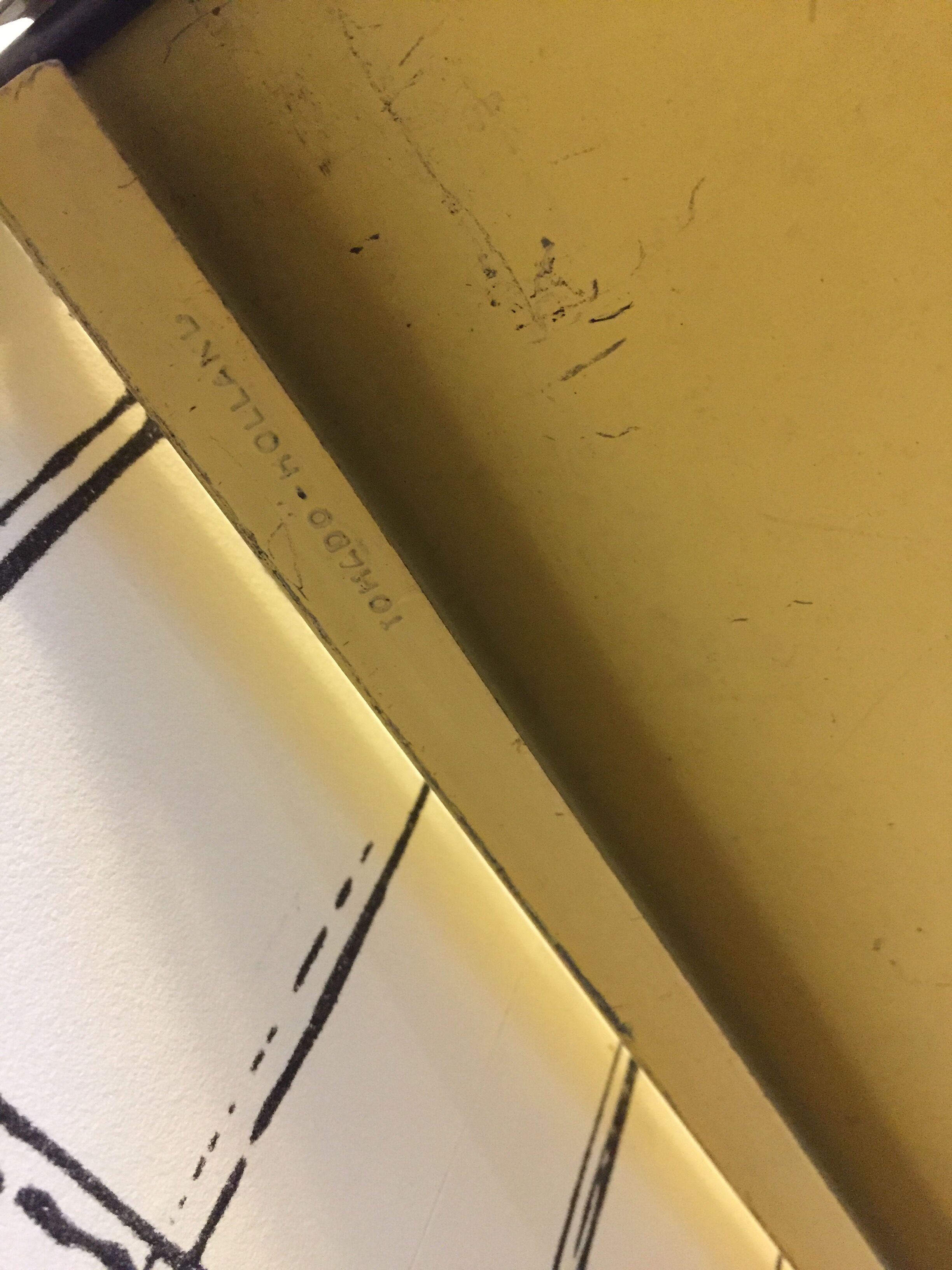 Yellow shelf Romado, Holland, 1960