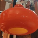 Vintage orange opaline pendant lamp