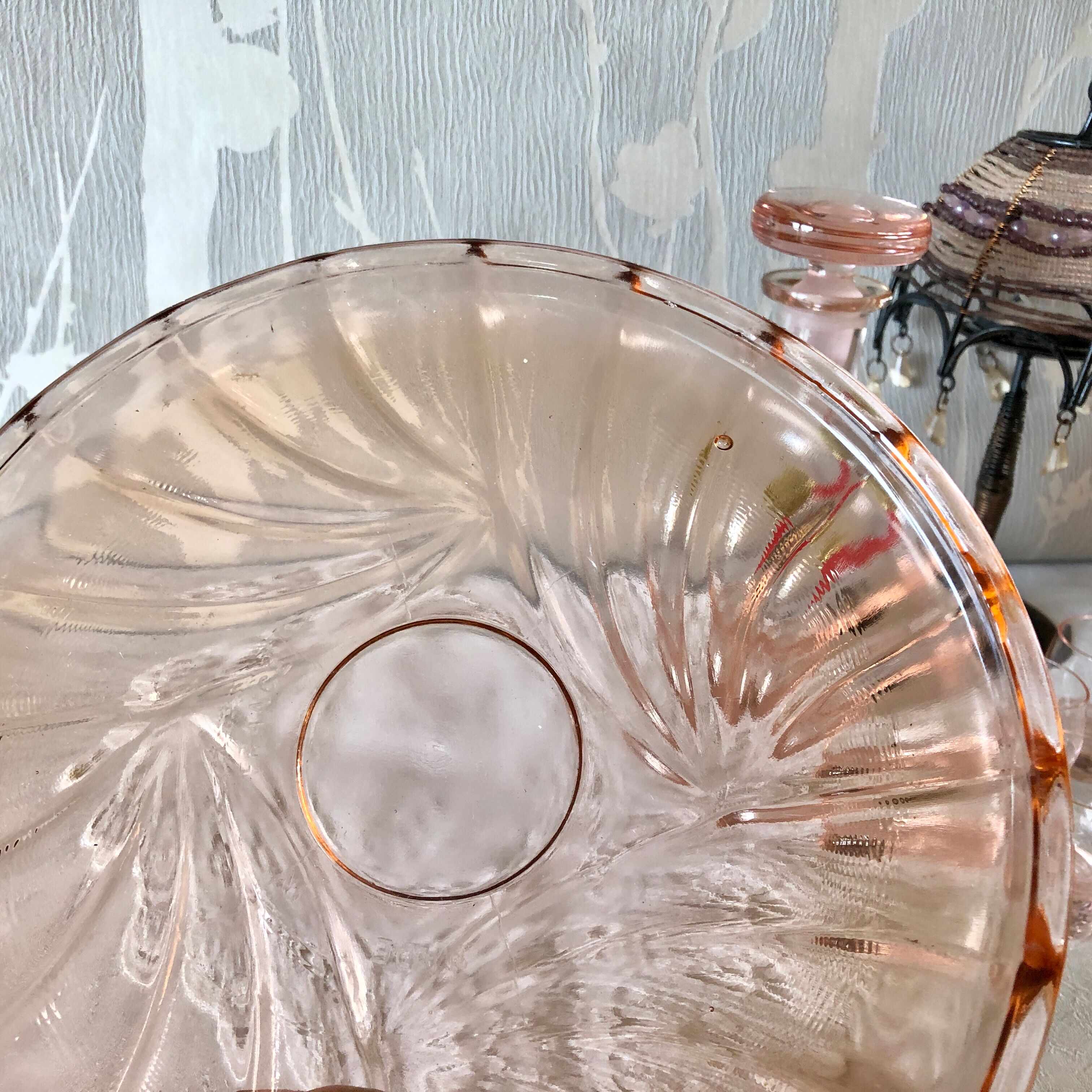 Liqueur service of the crystal factory hartzvillier france handmade 6 pieces