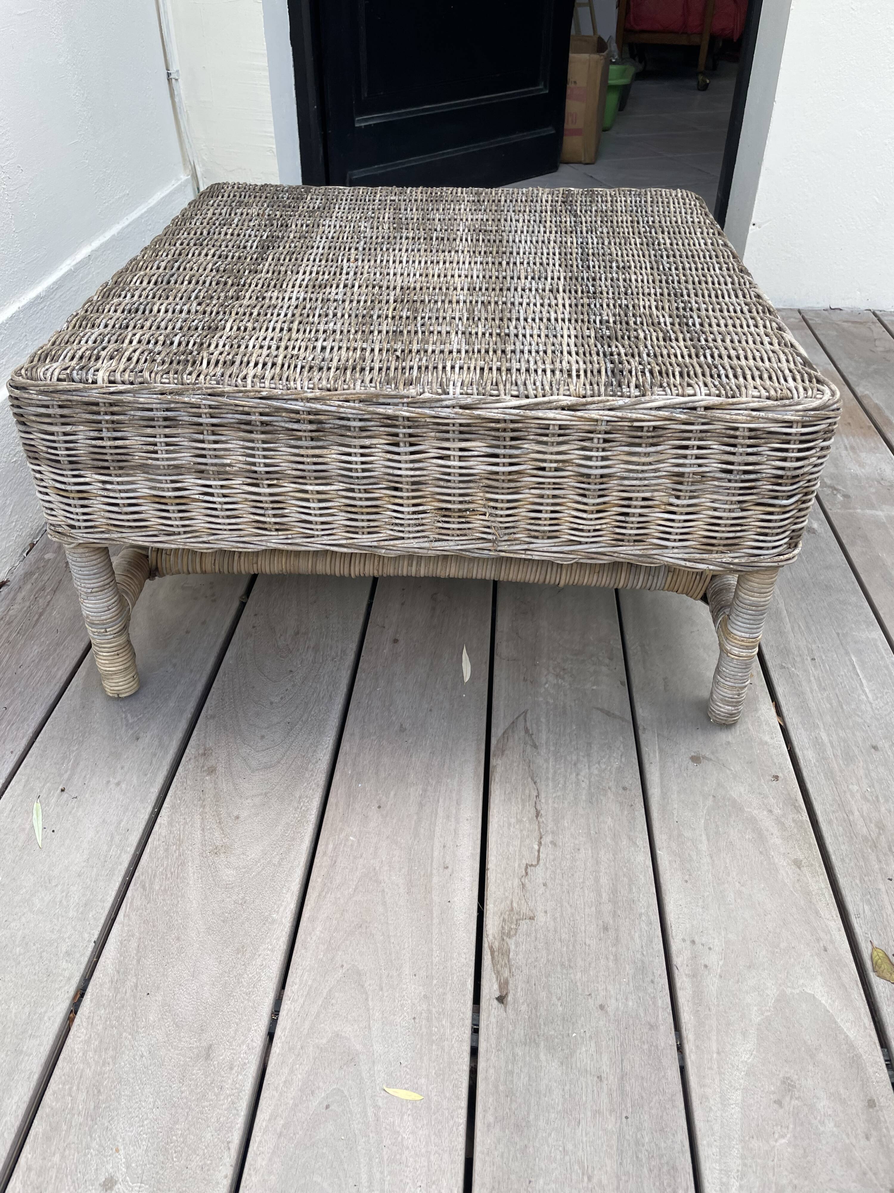 Wicker coffee table