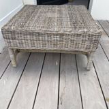 Wicker coffee table