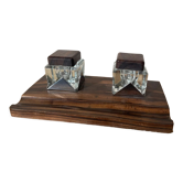 Rosewood inkwell