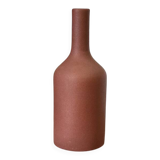 Iridescent brown bottle vase