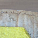 Empty pocket sandstone of the dovecote Vallauris modernist, sandstone tachiste 1950 -60