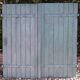 Pair of wooden iron hanging shutters