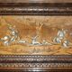 Banc Monks Antique Sculpté Lion Griffon 1860 avec Rangement