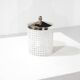 Sugar bowl by Josef Hoffmann for Bieffeplast, Italy, 1980s.