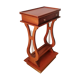 Pedestal table or English cherry saddle with lyre feet