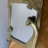 Small brass mirror - Art Deco style