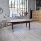 Solid oak farmhouse table with integrated extensions 1950