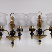 Paire d'appliques en bronze de style neo classique, XX ème siècle