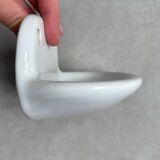 Wall-mounted earthenware soap holder